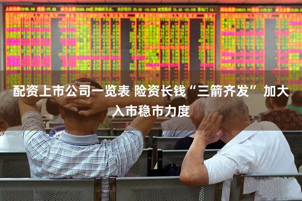 配资上市公司一览表 险资长钱“三箭齐发” 加大入市稳市力度